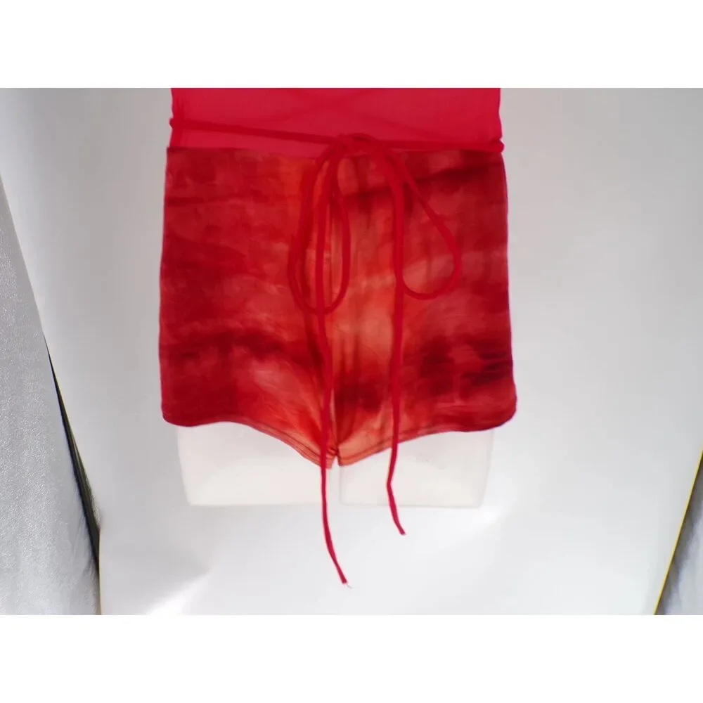 Pre-Owned Dance Costume Curtain Call E2919 Large Child Red Jazz